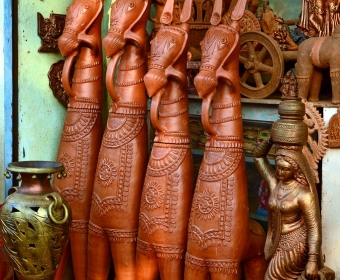 popular teracotta art and sculpture at bishnupur