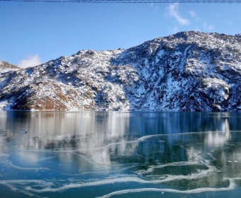 visit the Tsomgo Lake during your sightseeing